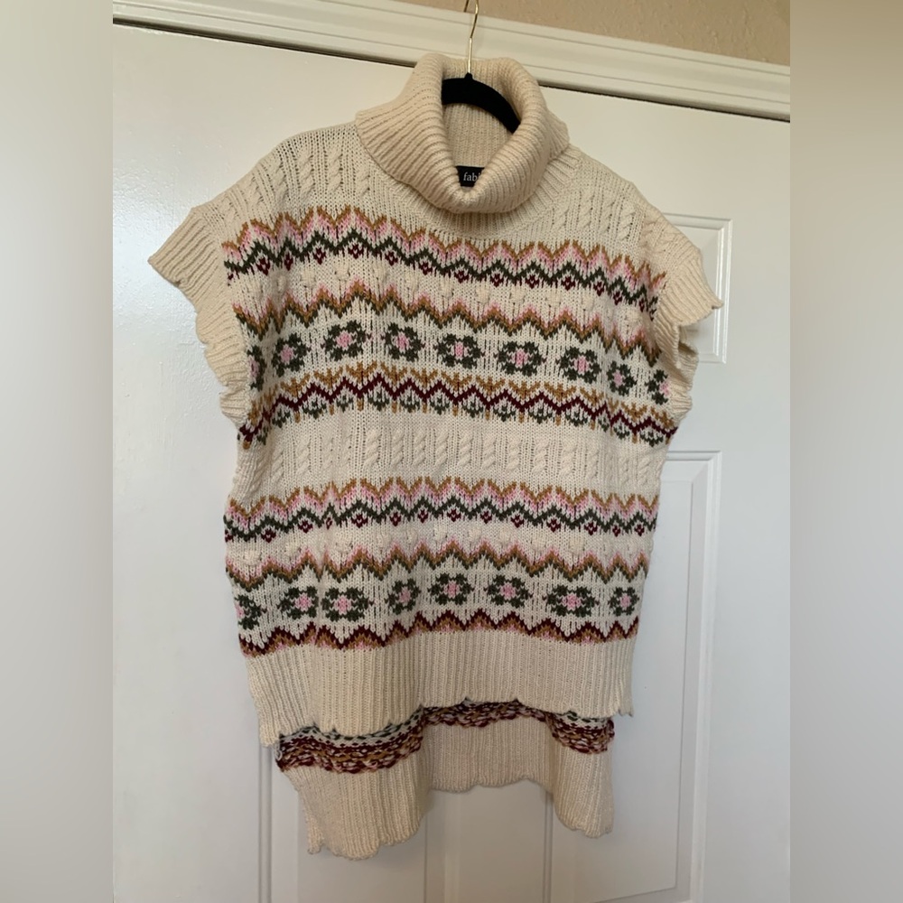 fab’rik Knit Sleeveless Hi Low Sweater Top🌴